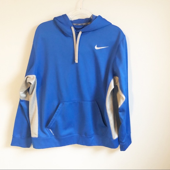 Nike Other - Nike | Men’s Blue & Grey Hooded Sweatshirt